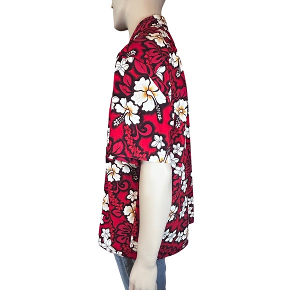 Hilo Hattie Vtg Hawaiian Tiki Shirt Full Button Front handsome colour mix NWOT - Picture 10 of 16